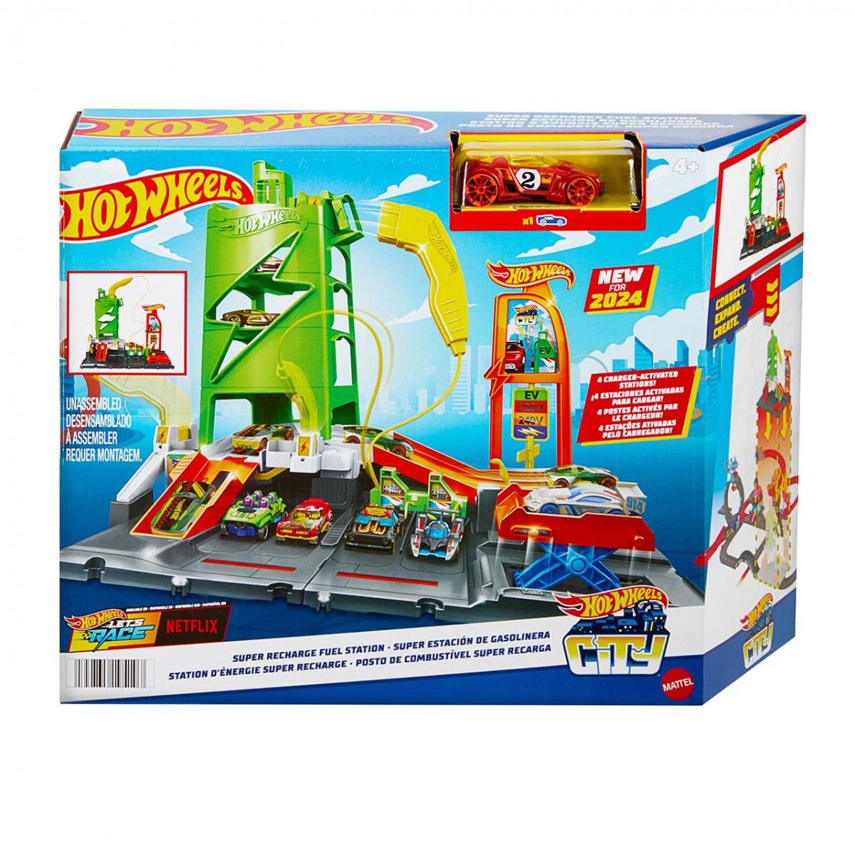 HOT WHEELS - Hot Wheels City Super Estación de Gasolina