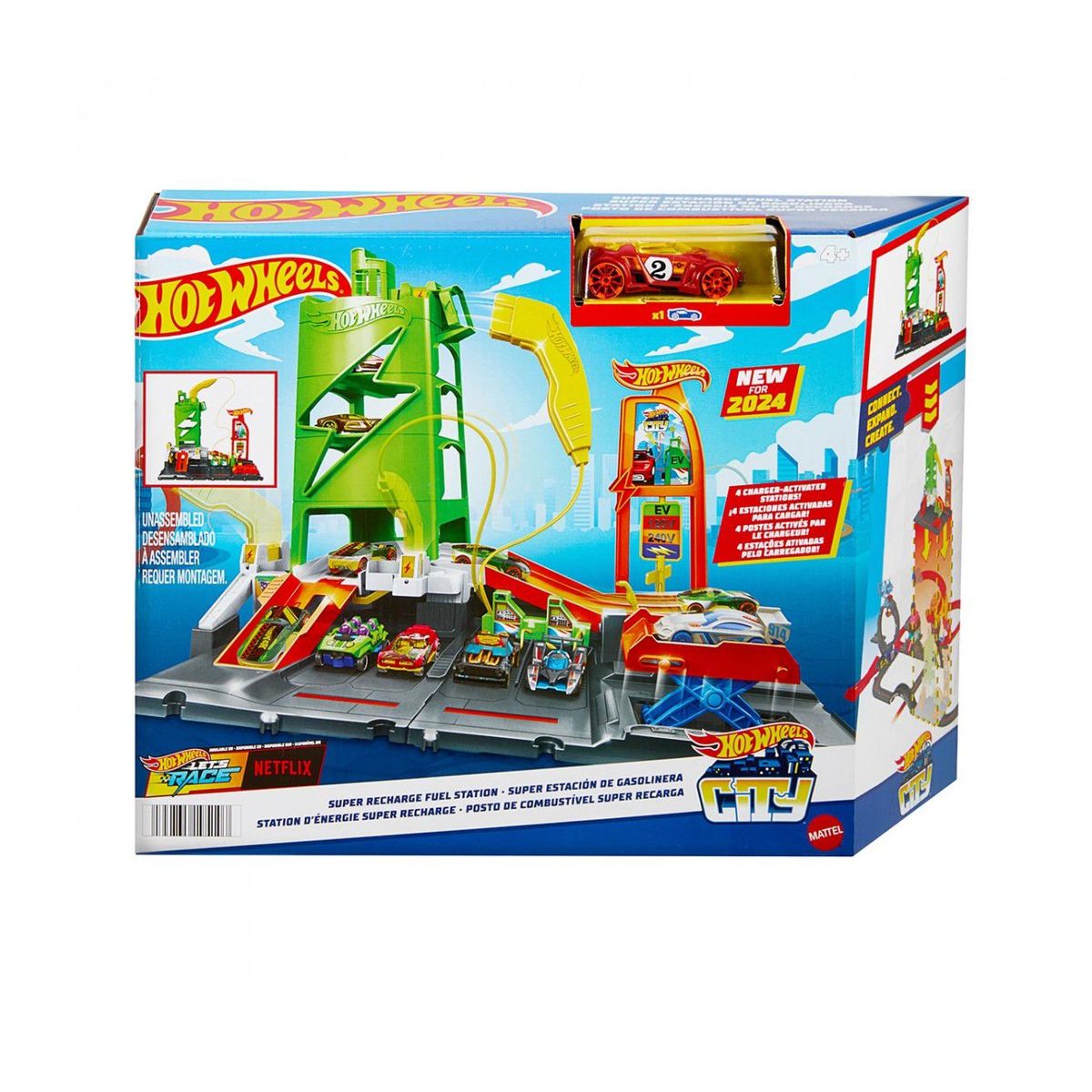 HOT WHEELS - Hot Wheels City Super Estación de Gasolina