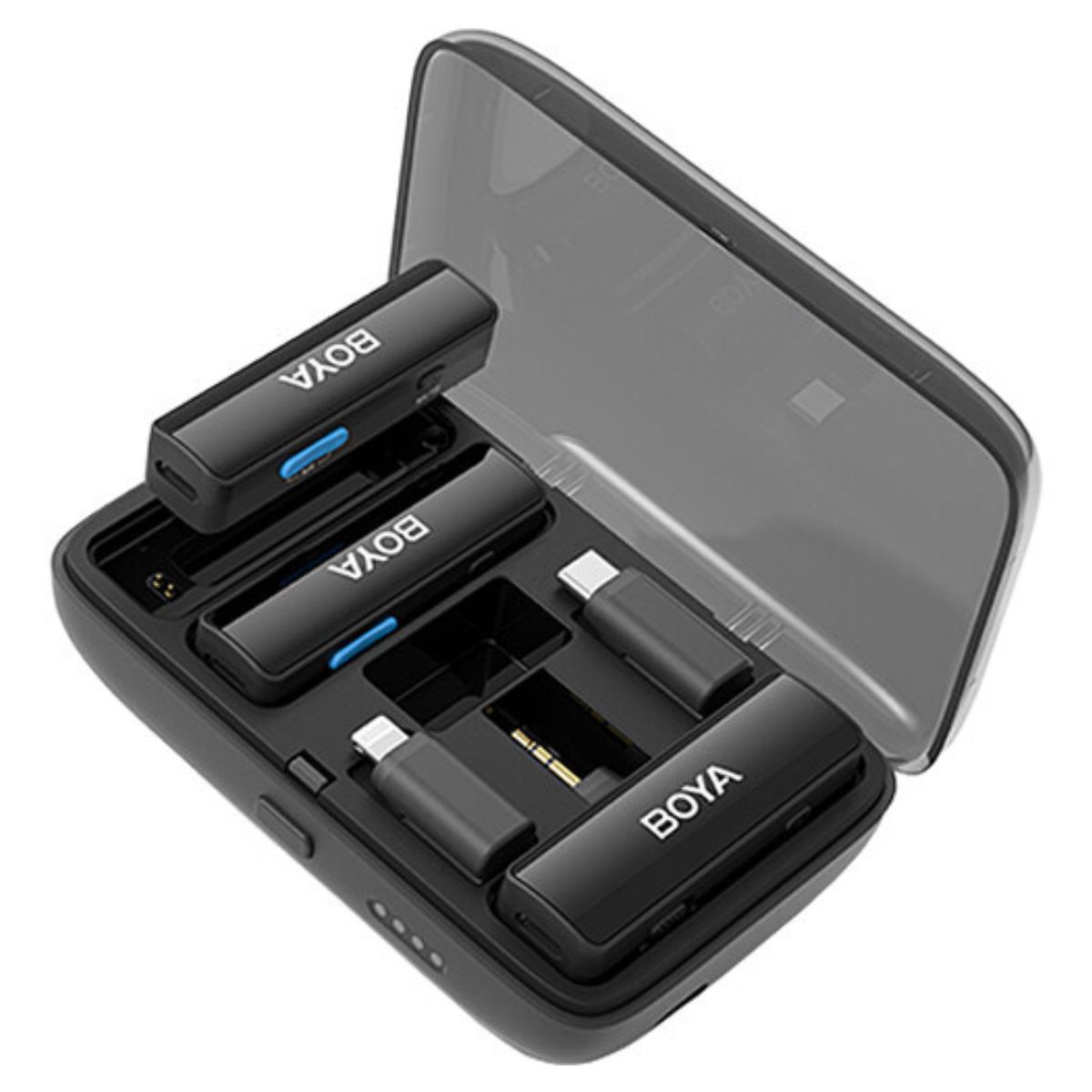 BOYA - Sistema de Micrófono Inalámbrico Doble BOYALINK con diseño Todo-En-Uno
