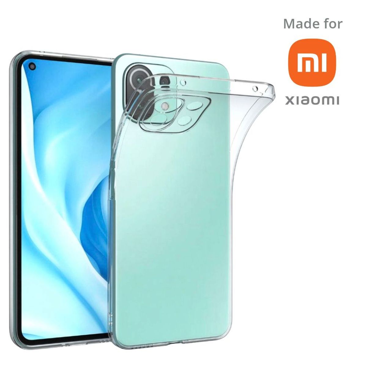 GENERICO - Space Clear Case Xiaomi 11 LITE Con Marca