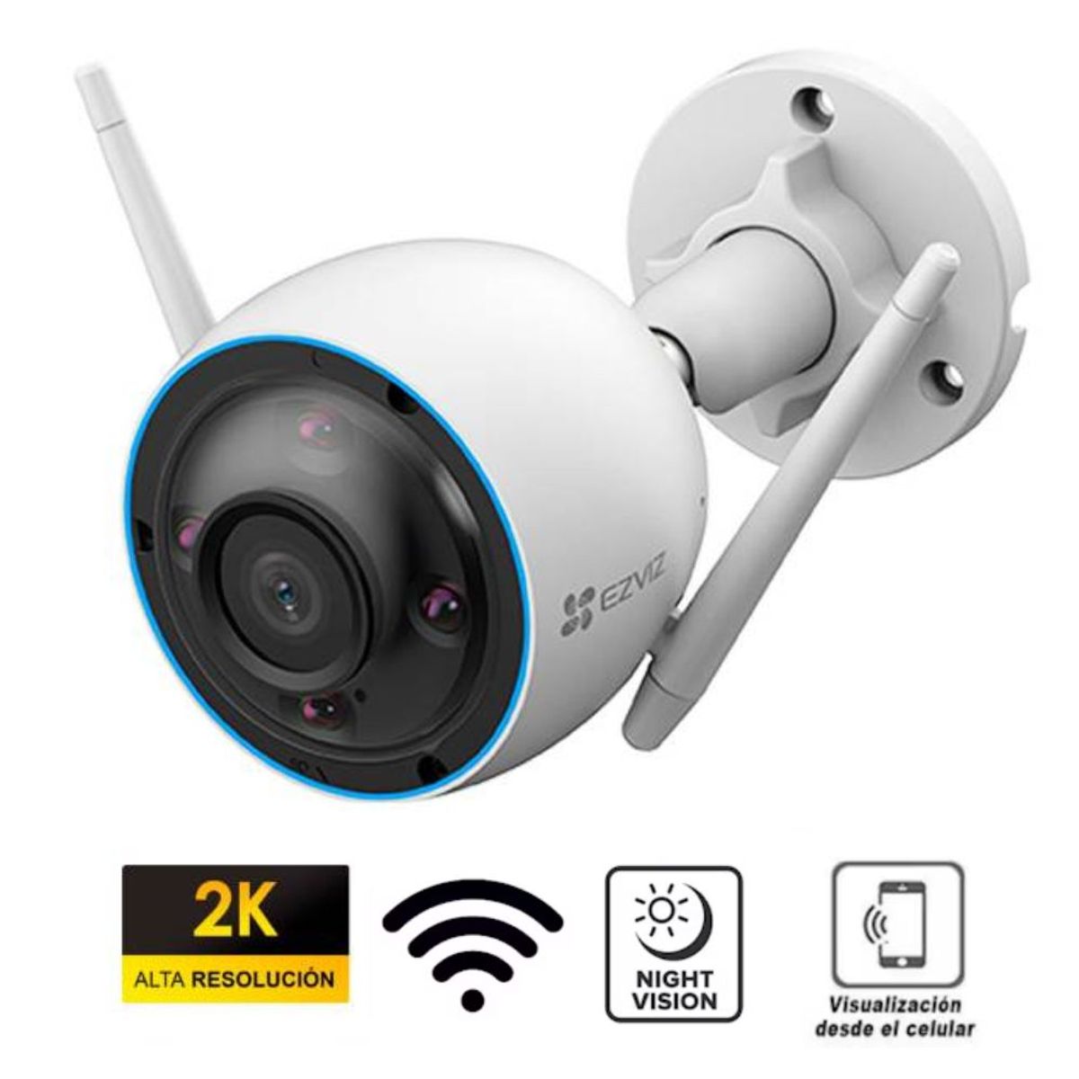 EZVIZ - CAMARA DE SEGURIDAD EZVIZ CS-H3 RESOLUCION 3MP VISION NOCTURNA