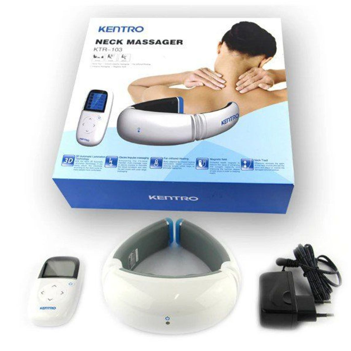 GENERICO - Cuello Masajeador Eléctrico Terapia de Calor Infrarrojo Ortopédico