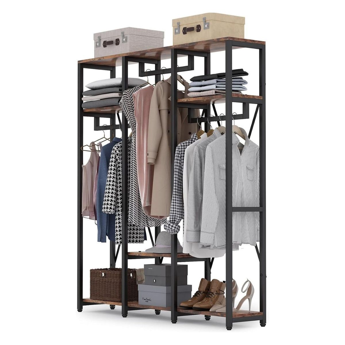 GENERICO - Ropero Industrial Weasley Caramelo Coricha Home