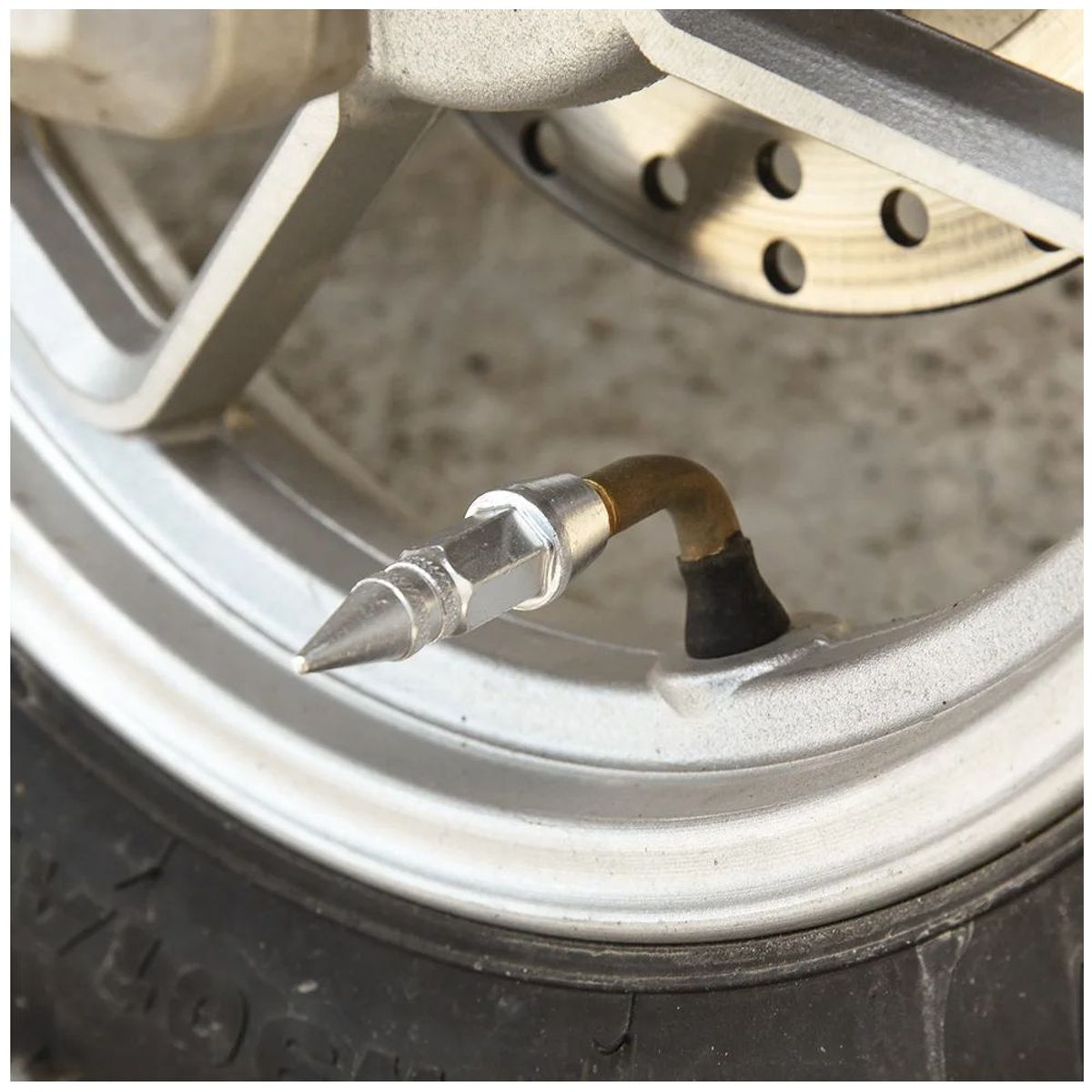 GENERICO - Tapa De Válvula Tuning bala Para Llantas Universal Silver