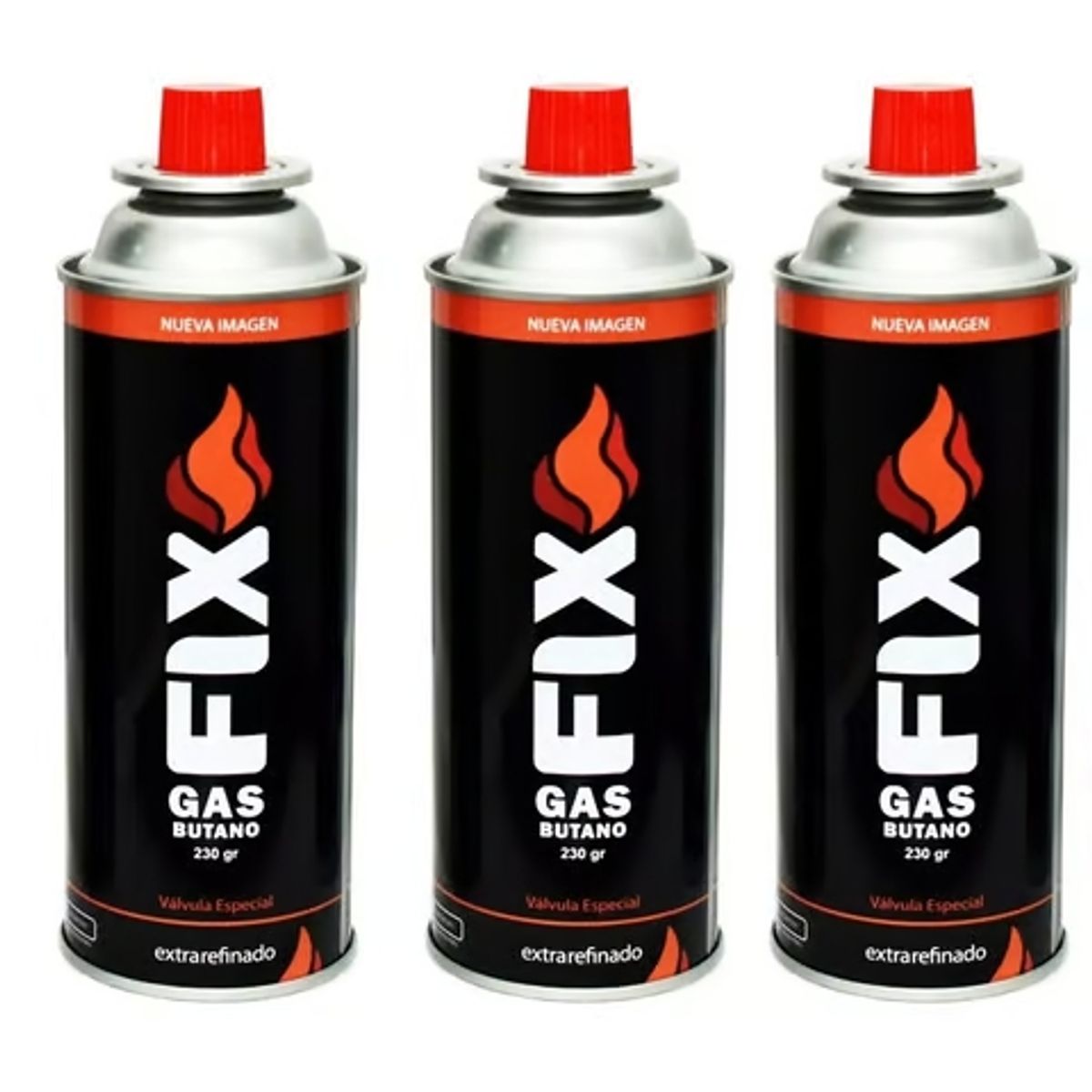 FIX - Gas Butano FIX Cocina Portatil Camping Cabezal x 03