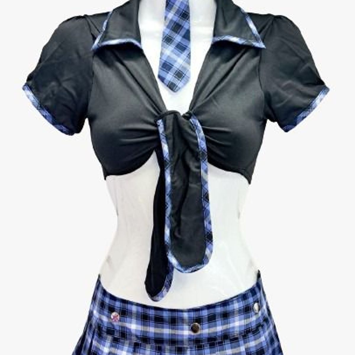 GENERICO - Sexy Disfraz de  Colegiala LoLa aZUL S M  Dealcoba