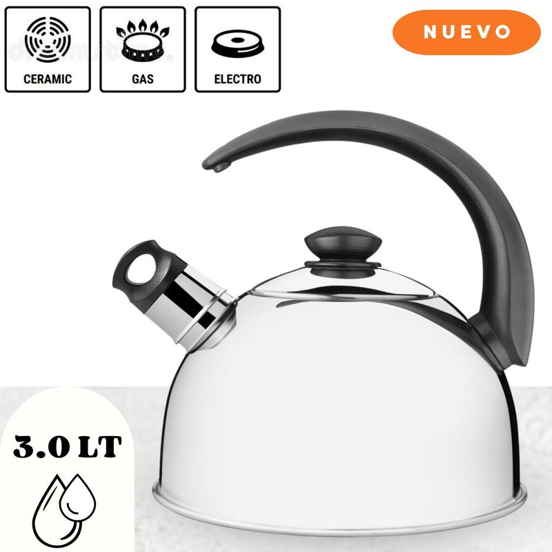 TRAMONTINA - Tetera Tramontina Acero Inoxidable 3L