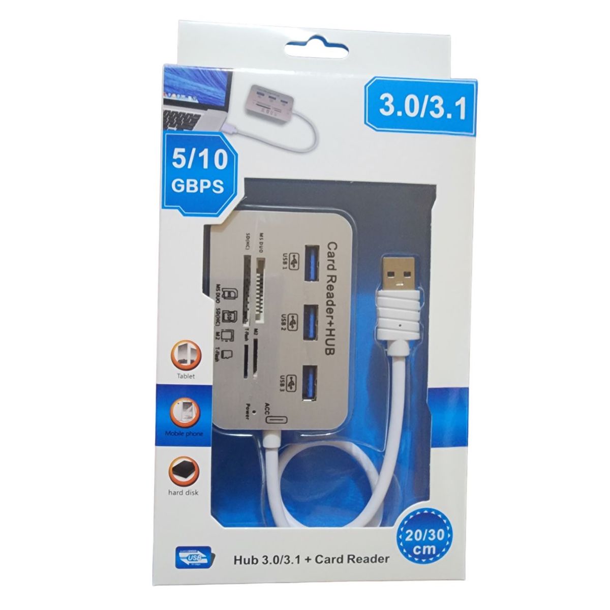 GENERICO - Adaptador Múltiple USB  todo en 1.