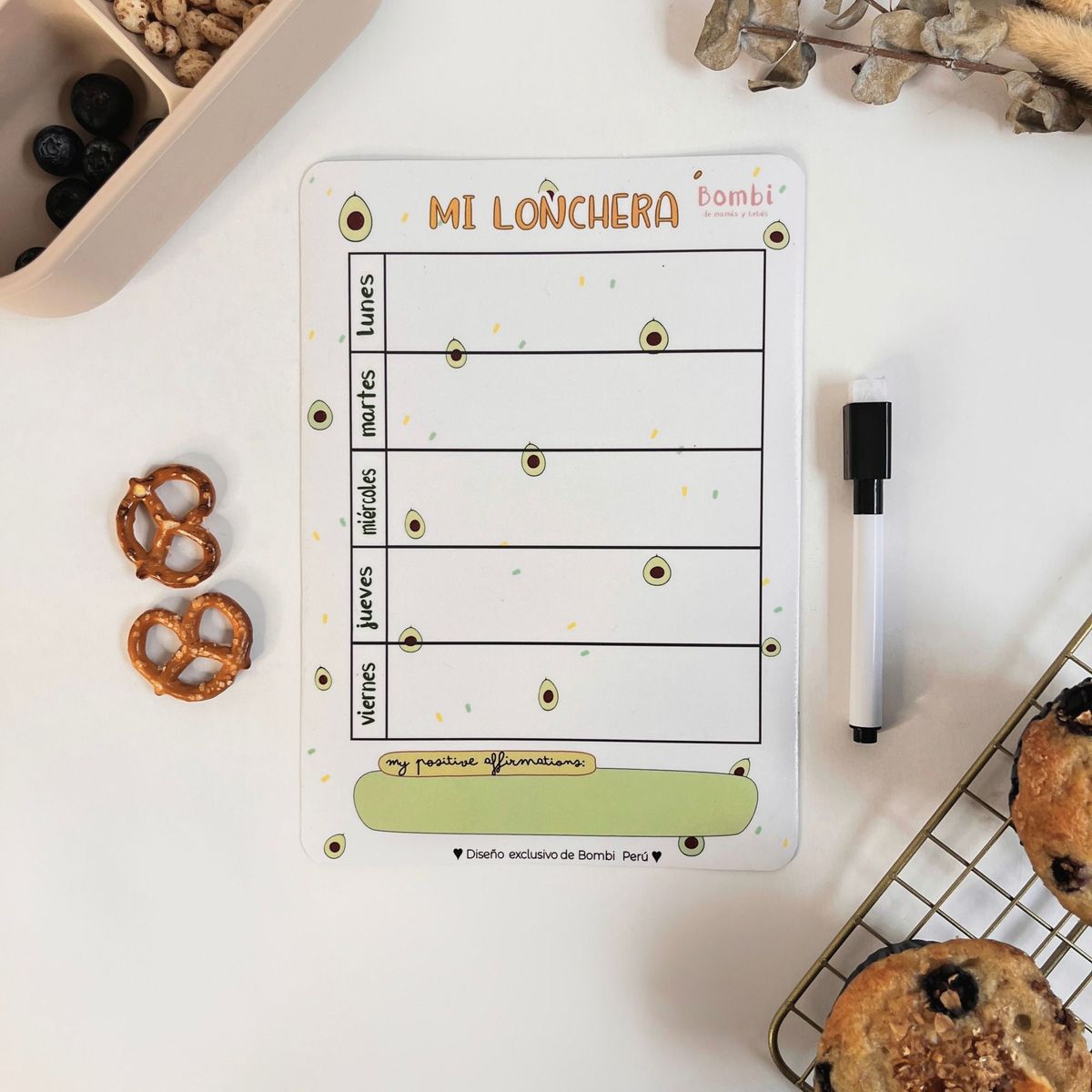 GENERICO - Planner Lonchera Avocado Bombi