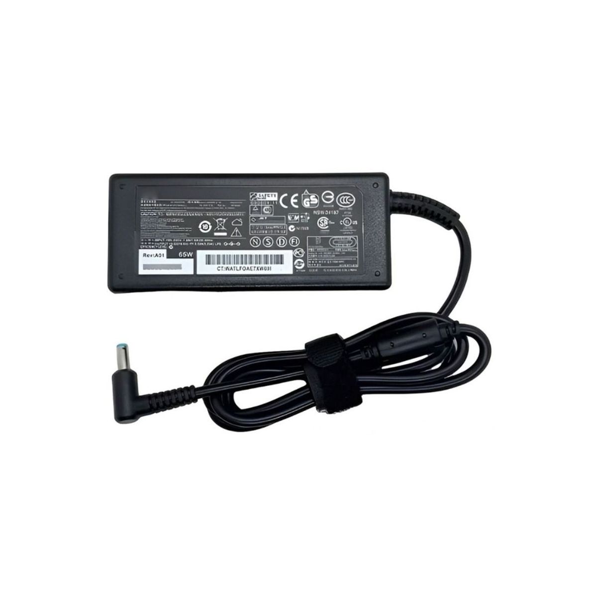 GENERICO - Cargador para Laptop Hp 19.5V.  3.3A.  65W.  4.5x3.0mm.  Punta Azul.