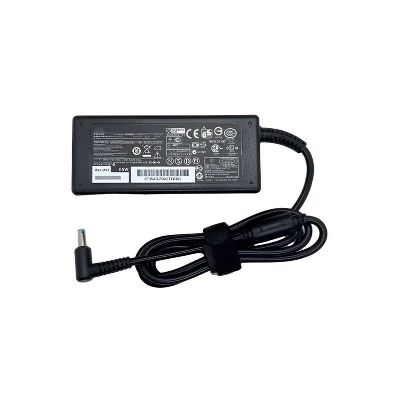 GENERICO - Cargador para Laptop Hp 19.5V.  3.3A.  65W.  4.5x3.0mm.  Punta Azul.