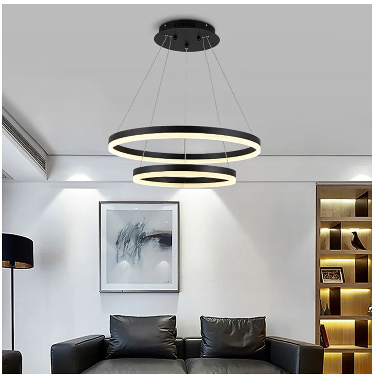 GENERICO - Lámpara Colgante LED Moderna Regulable Incluye control remoto