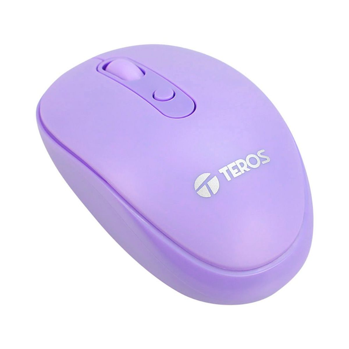 TEROS - Mouse óptico INALAMBRICO Teros TE5075P, Color Purpura, 1600 DPI