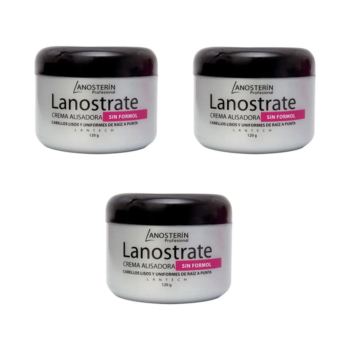LANOSTERIN - Pack 3 und. Crema Alisadora Lanostrate Lanosterin Profesional 120gr