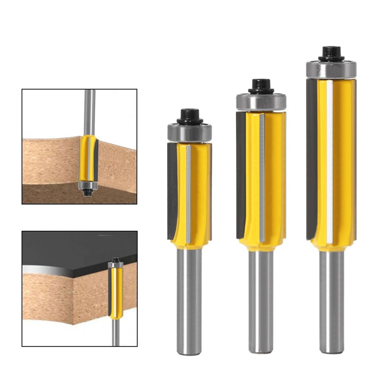 GENERICO - Fresa 4 Aspas Rodaje Superior 8mm X 14mm X (30mm-71.5mm)