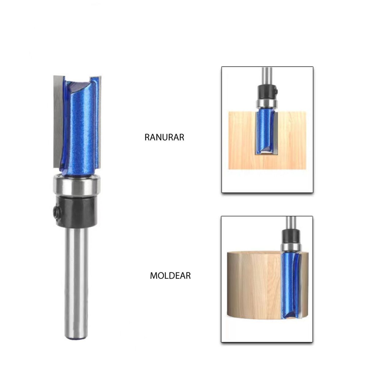 GENERICO - Fresa Copiadora Rodaje Inferior 14 X 12 X 25mm  70mm