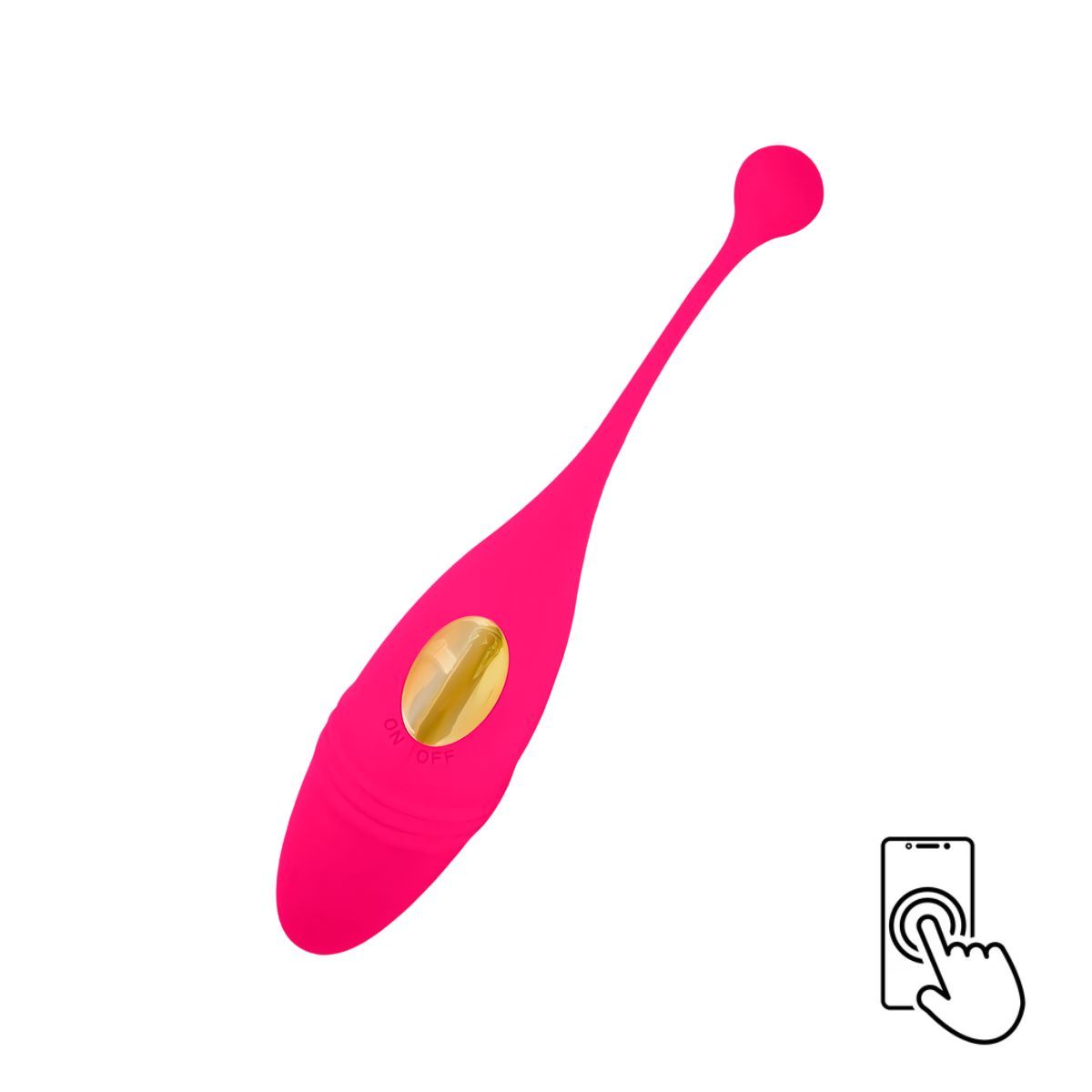 GENERICO - Vibrador con uso con app - forma de huevoRosado