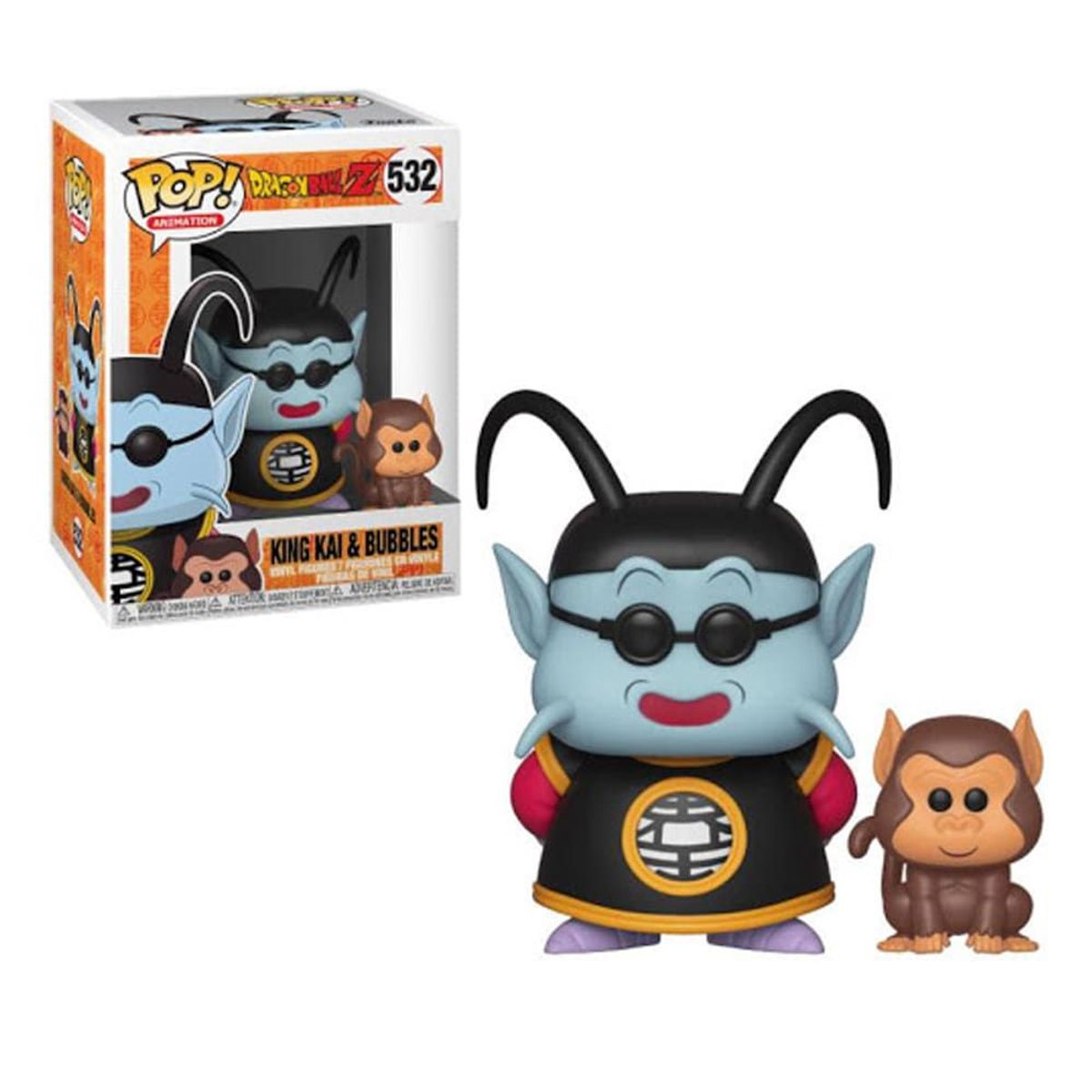FUNKO - Funko Pop Anime Dragon Ball Z - King Kai & Bubbles 532