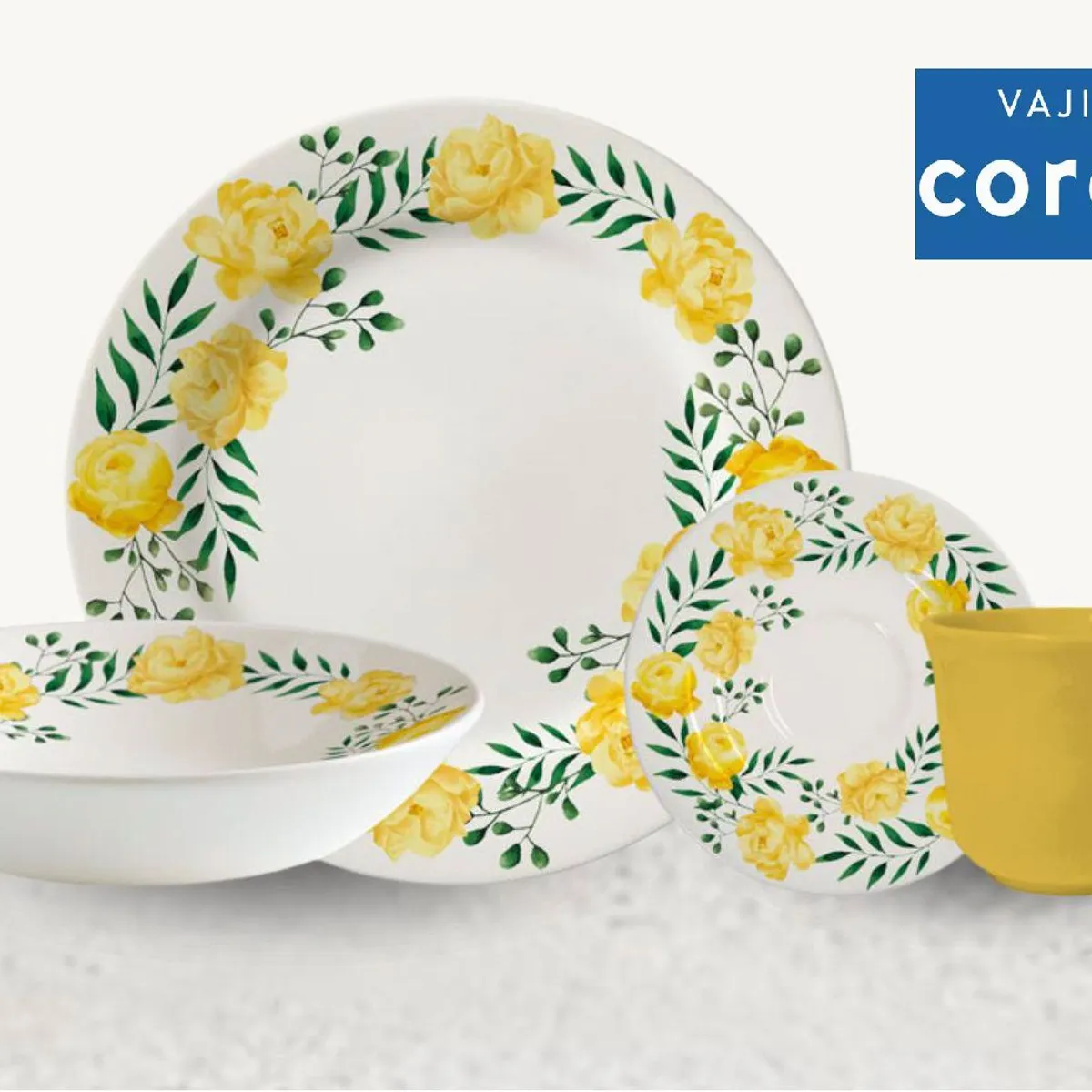 CORONA - Juego de Vajilla Corona 16 piezas Modelo Alice