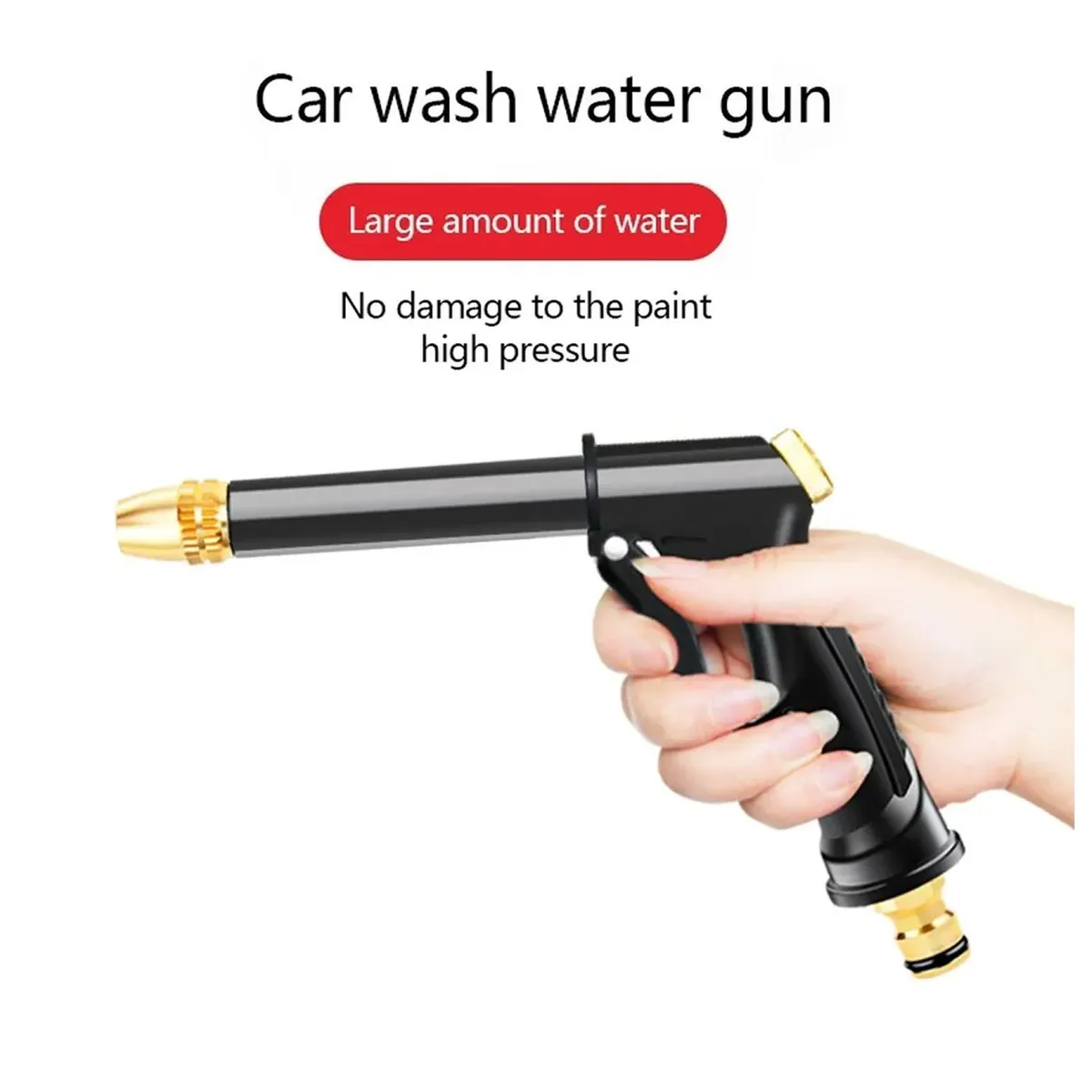 GENERICO - Pistola de agua de alta presión rociador de jardín y auto
