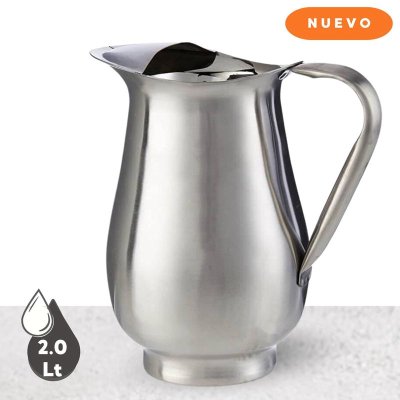 GENERICO - Jarra de Acero Inoxidable 2lt