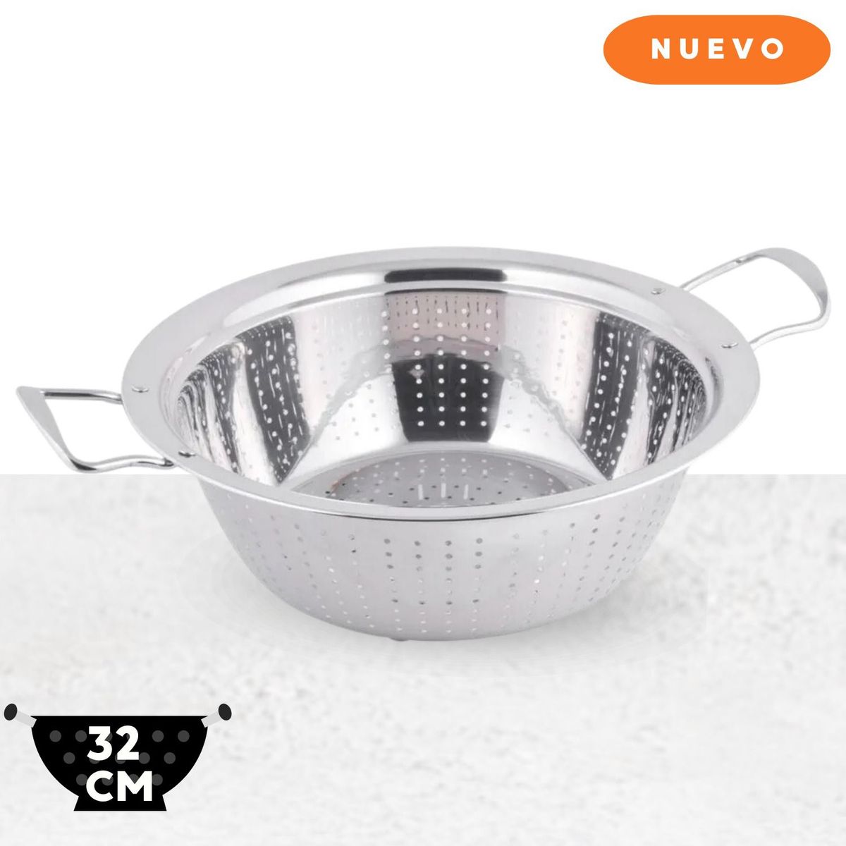 GENERICO - Colador de Acero inoxidable n32