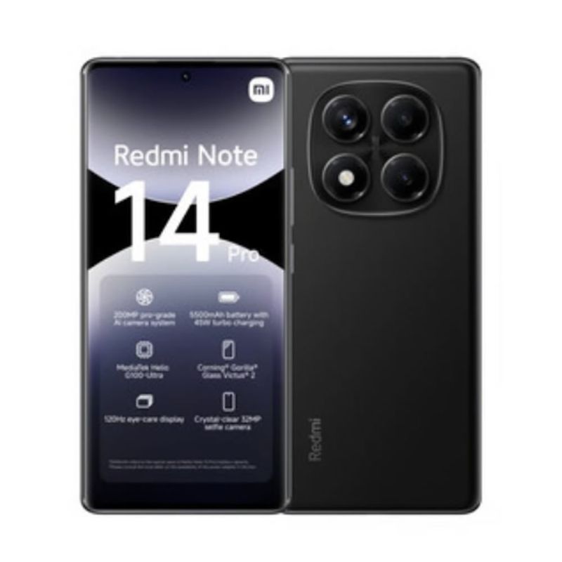 XIAOMI - Xiaomi Redmi Note 14 Pro Ram 8Gb 256Gb Negro - CAJA SELLADA