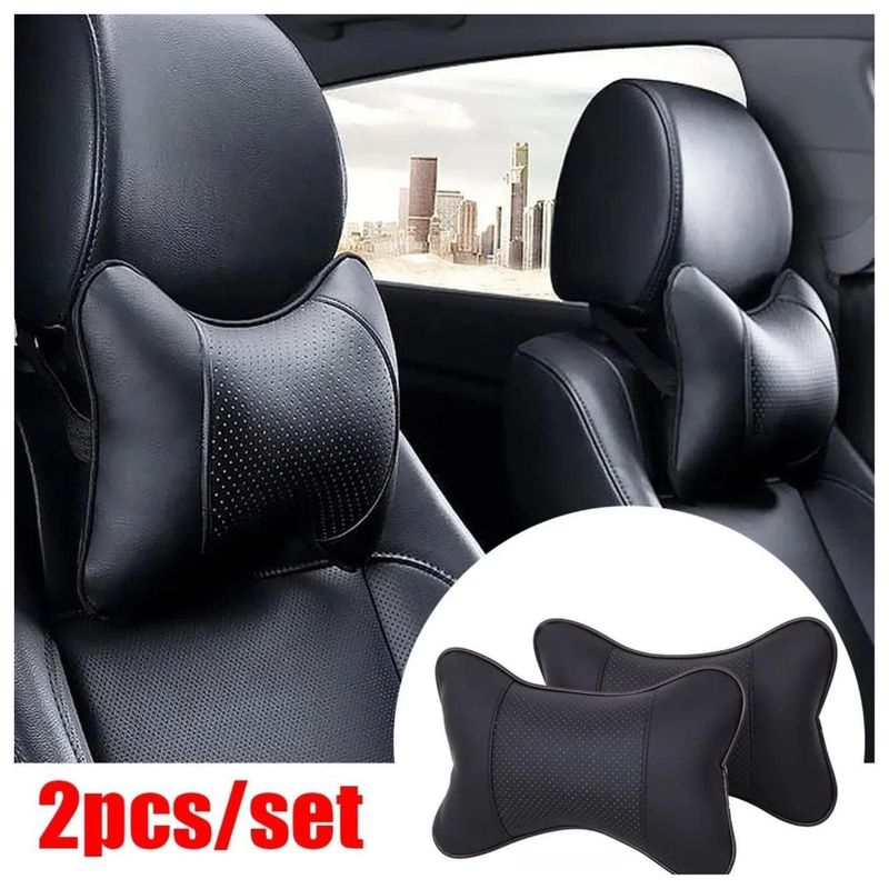 TRENDS - Cojín de cuello PAR Almohada cervical con enganche x 2 unid.