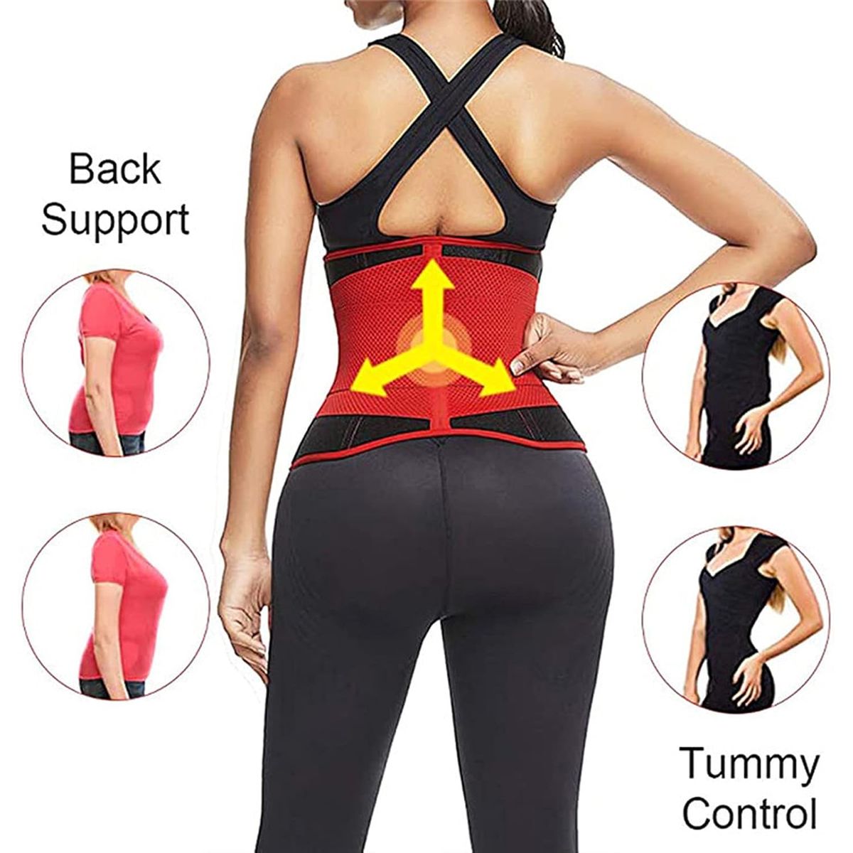 OEM - Faja Reductora Adelgazadora de Cintura de Neopreno Sweat Belt