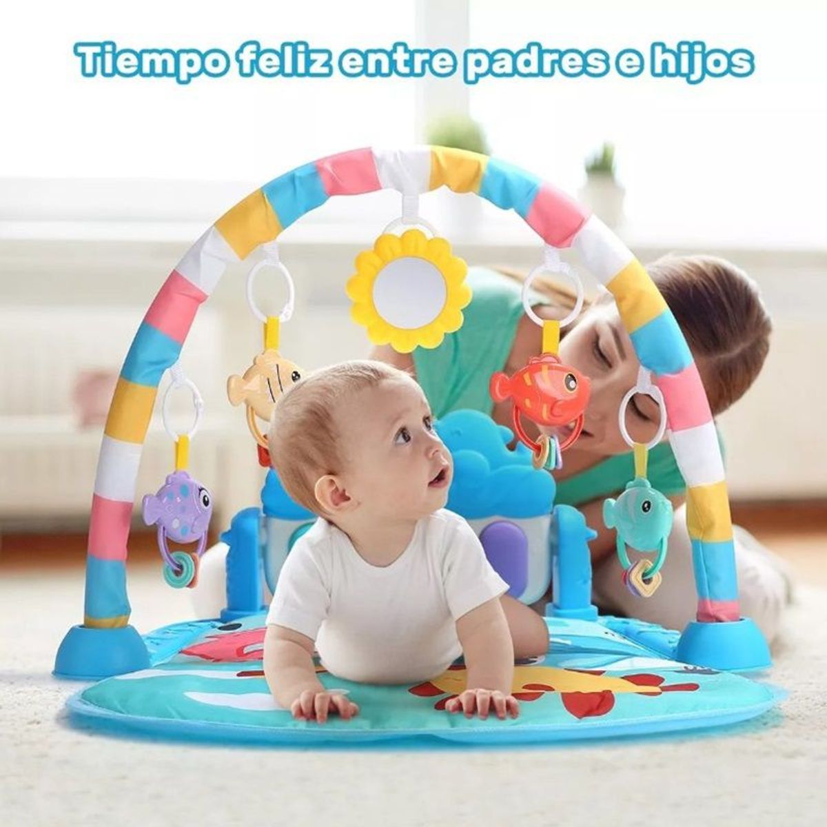 GENERICO - Gimnasio Multifuncional Musical con Proyector para Bebé 3en1