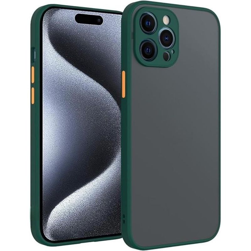 GENERICO - Funda para Xiaomi Poco M4 Pro Ahumado Mate Verde bosque Resistente