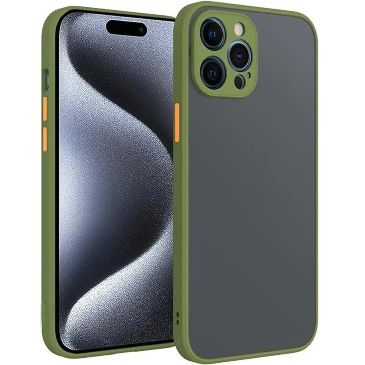 GENERICO - Funda para Xiaomi Poco X3 Pro Ahumado Mate Verde militar Resistente