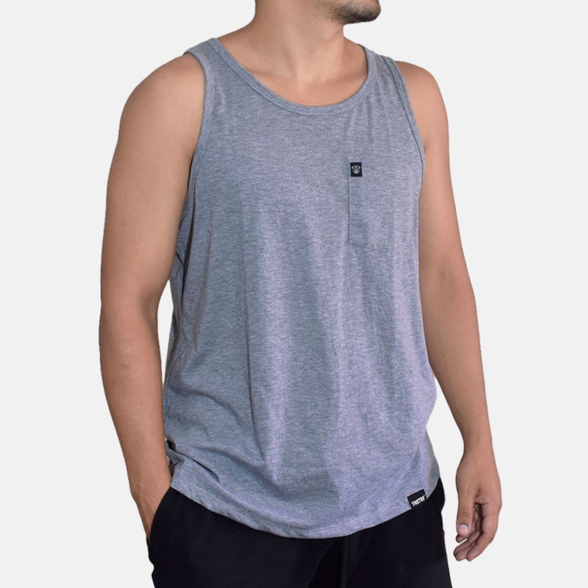 YONISTERS CLOTHING - Bividi Básico de Algodón con Bolsillo Yonisters Clothing Melange