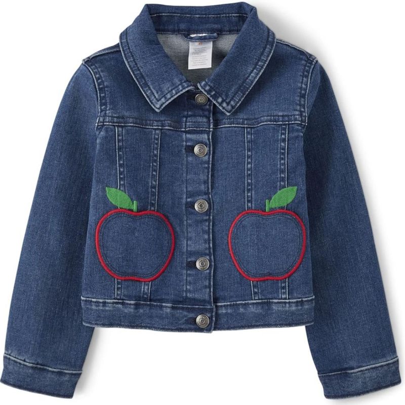 GENERICO - CASACA DE JEAN GYMBOREE PARA NIÑA - MANZANAS T10
