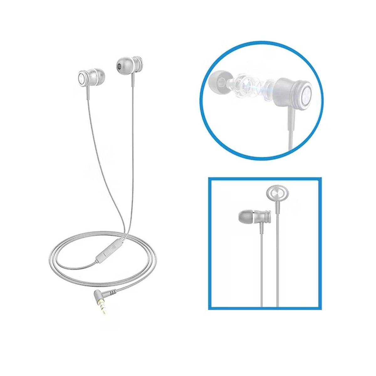 HAVIT - Audífono Havit E303P con Micrófono Blanco