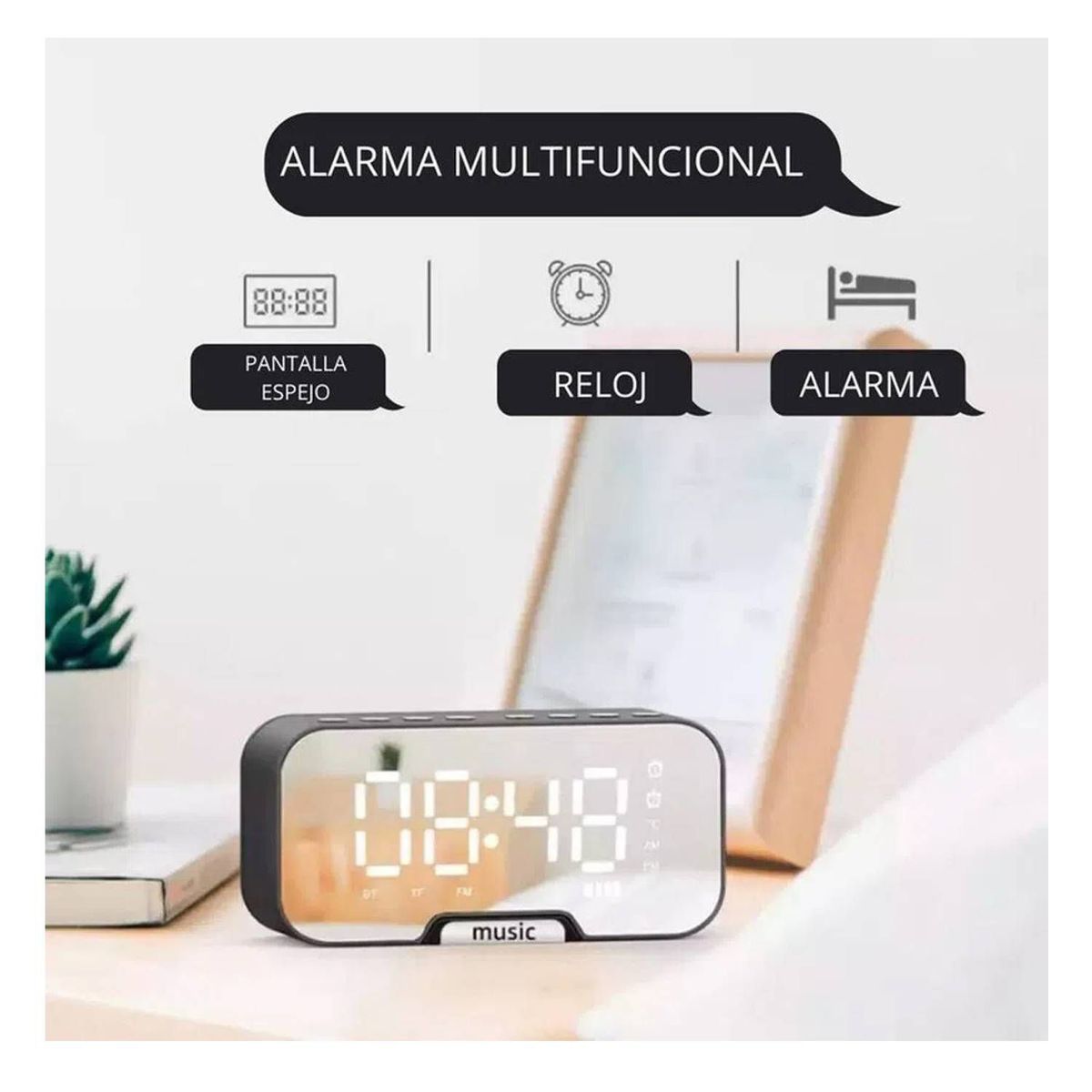HAVIT - Parlante Bluetooth Havit con Radio y Alarma M3