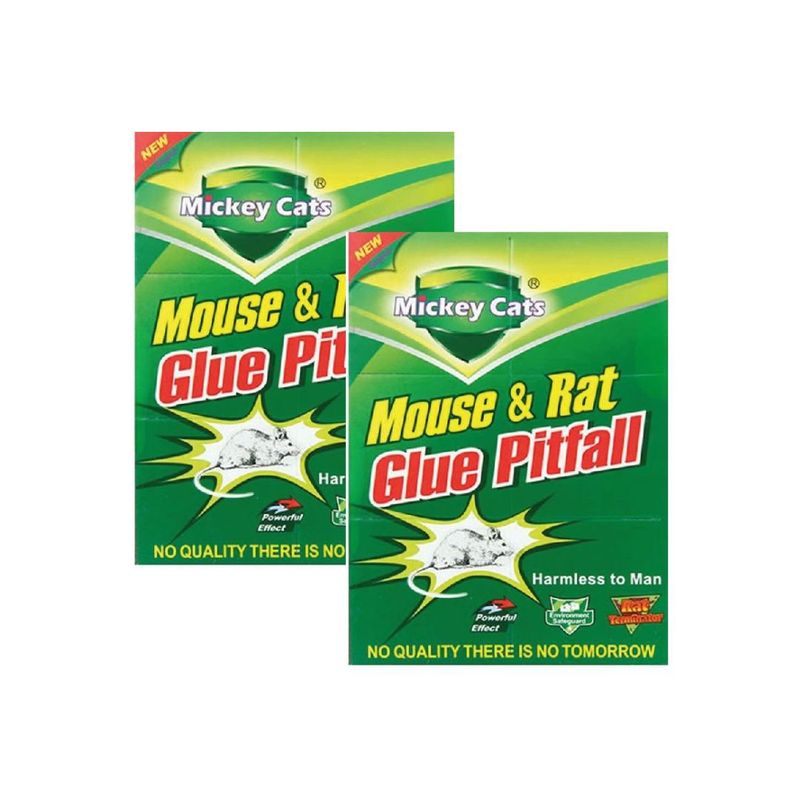 GENERICO - Trampa Para Ratas Y Ratones Con Pegamento 02 Unids