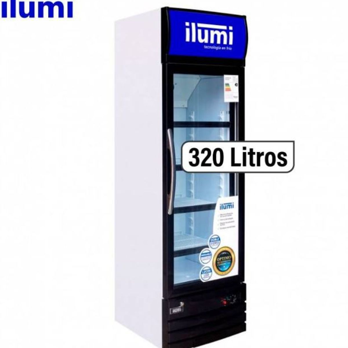 ILUMI - Visicooler con iluminación LED de 320 litros BC-3200