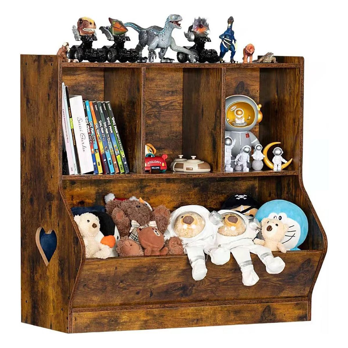 GENERICO - Librero Juguetero Mueble Infantil Carey Color Caramelo - Gaudi