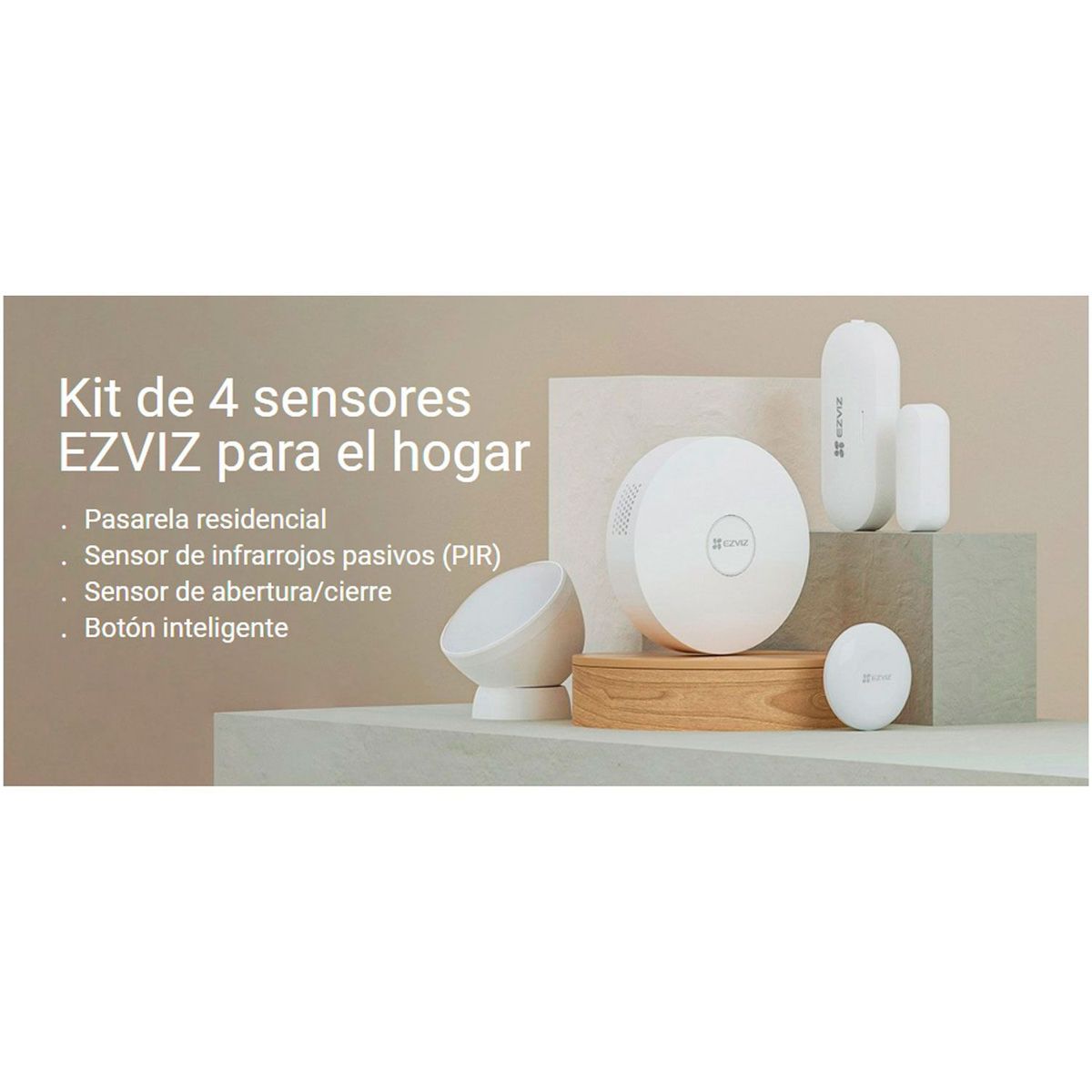 EZVIZ - Kit Alarma Inalambrico B1 Ezviz Wifi Inteligente