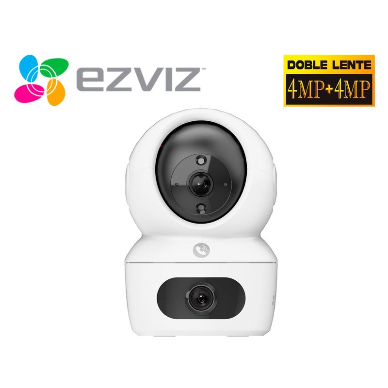 EZVIZ - Cámara WiFi H7C 4MP + 4MP Ezviz Binocular Interior Giratoria 360º