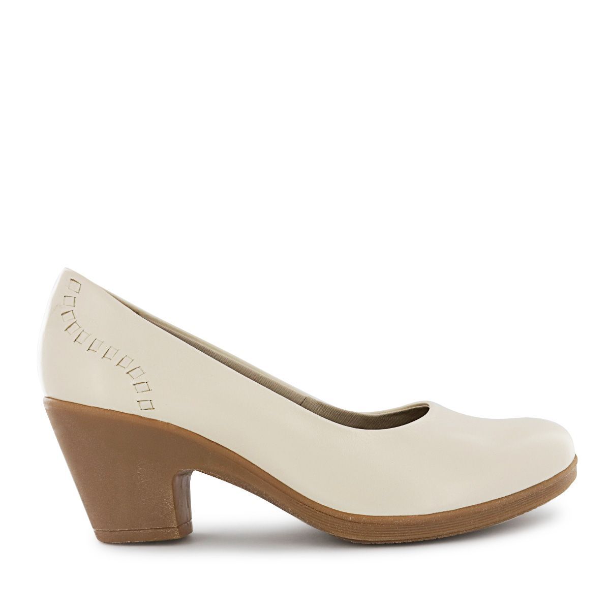 ECCO - Zapatos PumpReina Mujer Ecco Natalie68 Marfil Cuero