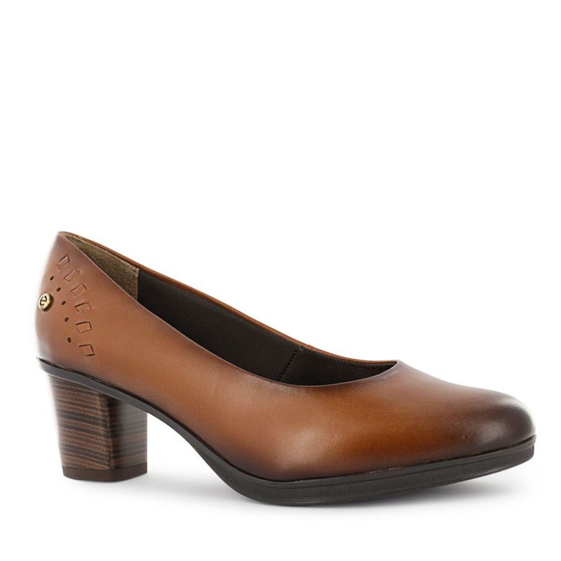ECCO - Zapatos de Vestir PumpReina Mujer Ecco Lizzie02 Toffee Cuero Natural