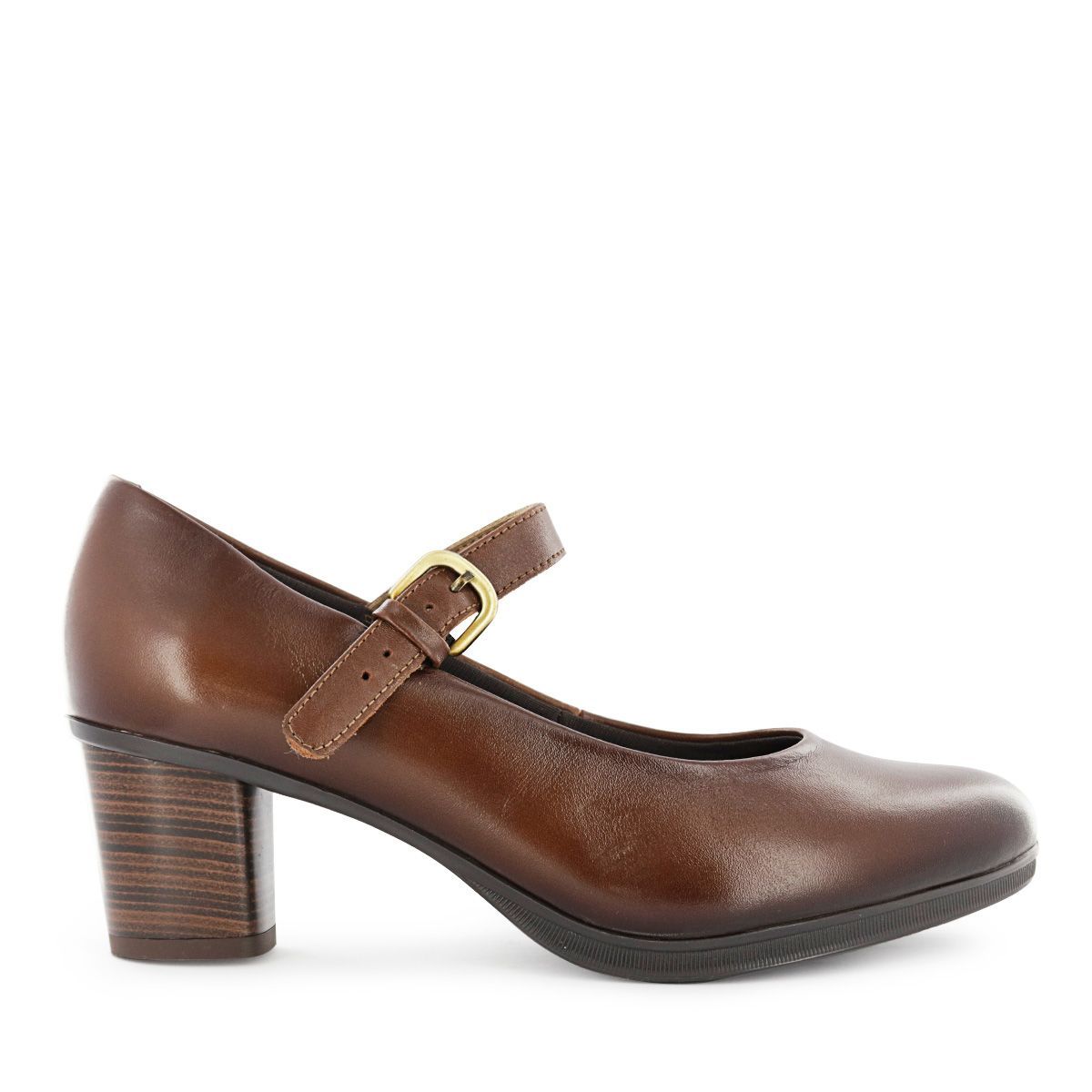 ECCO - Zapatos de Vestir Mary Jane Mujer Ecco Lizzie03 Tostado Cuero Natural