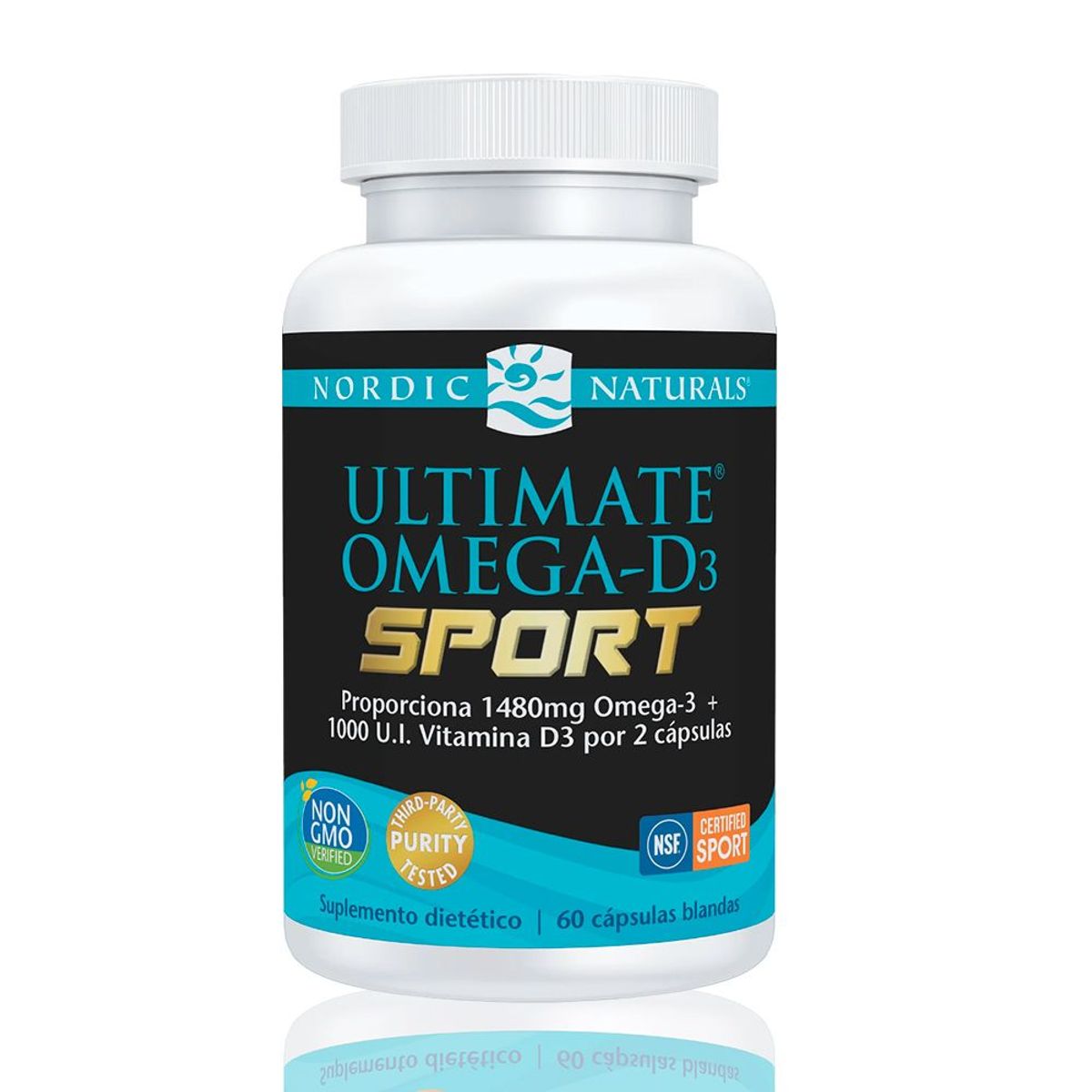 NORDIC - Ultimate Omega Sport D3 Nordic Naturals 60 Caps Blandas