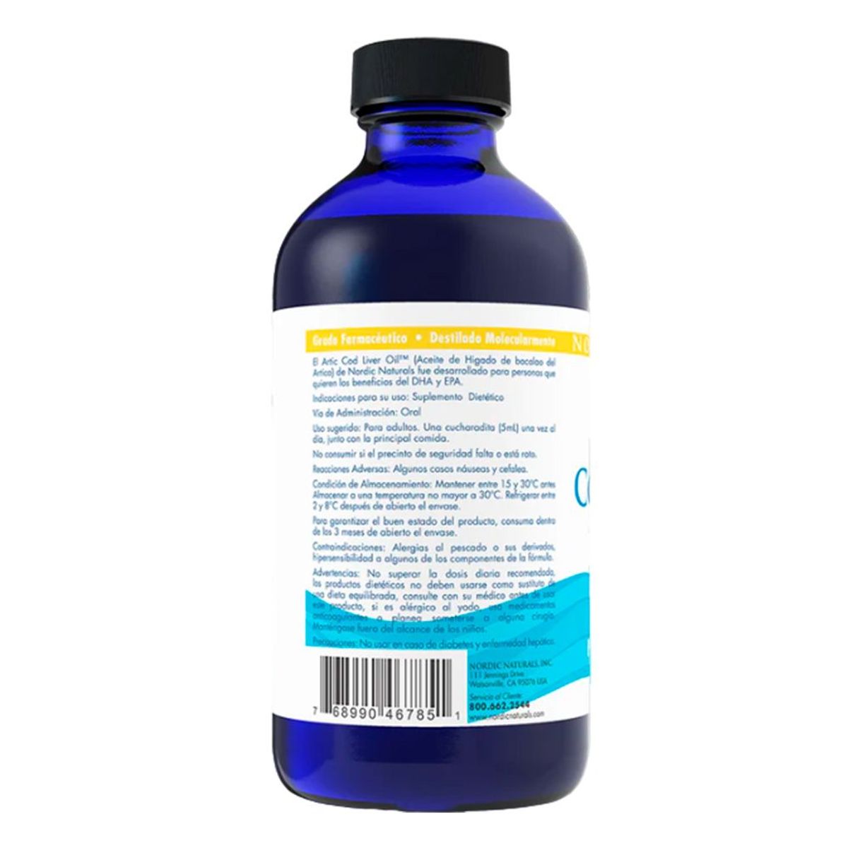 NORDIC - Aceite De Higado De Bacalao Omega 3 Nordic Naturals 237Ml