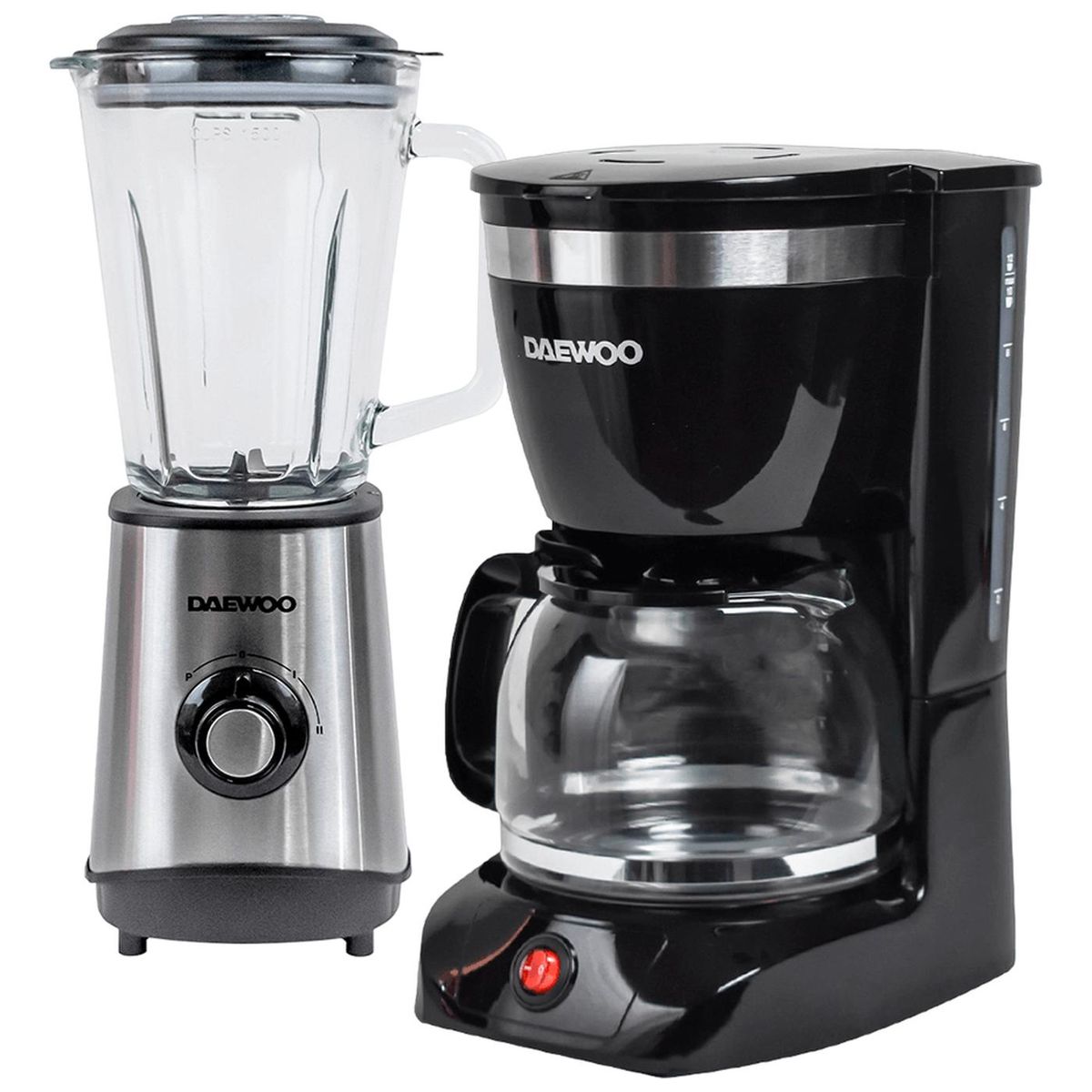 DAEWOO - Combo Daewoo Cafetera 1.25L 12 tazas + Licuadora 1.5L