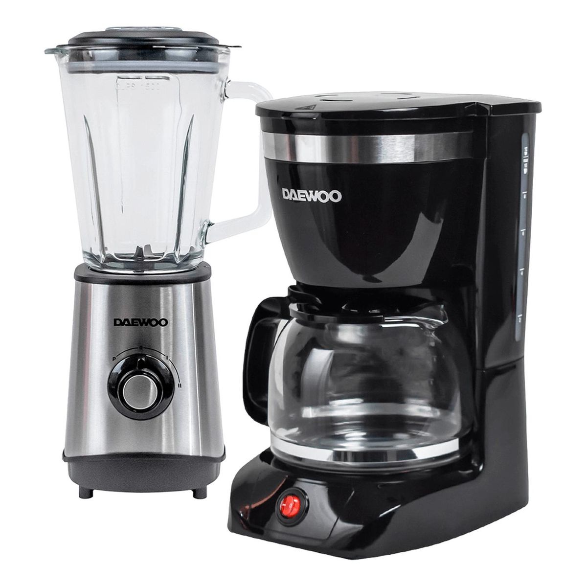 DAEWOO - Combo Daewoo Cafetera 1.25L 12 tazas + Licuadora 1.5L