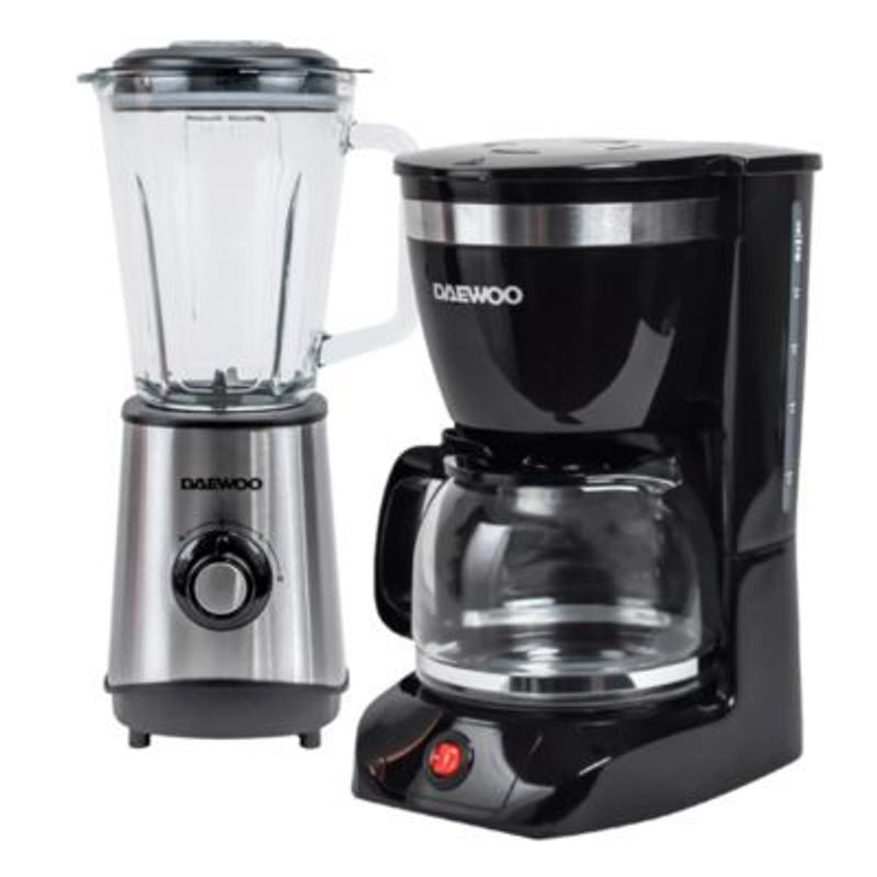 DAEWOO - Combo Daewoo Cafetera 1.25L 12 tazas + Licuadora 1.5L