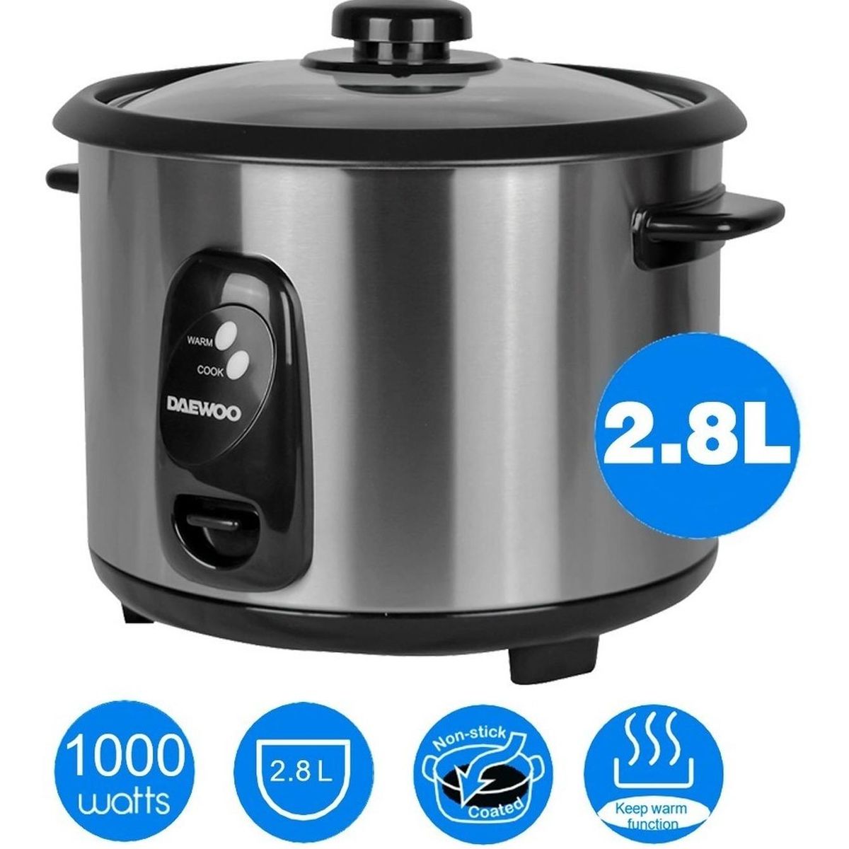 DAEWOO - Olla Arrocera Inoxidable Antiadherente Daewoo DI-9536  2.8L